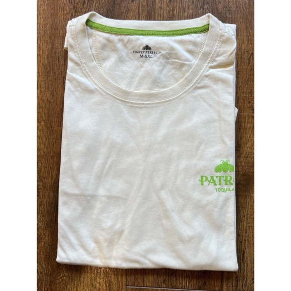 New Patron Tequila T-Shirt Men’s XXL Off White Bar Promo threads 4 thought - Picture 2 of 7